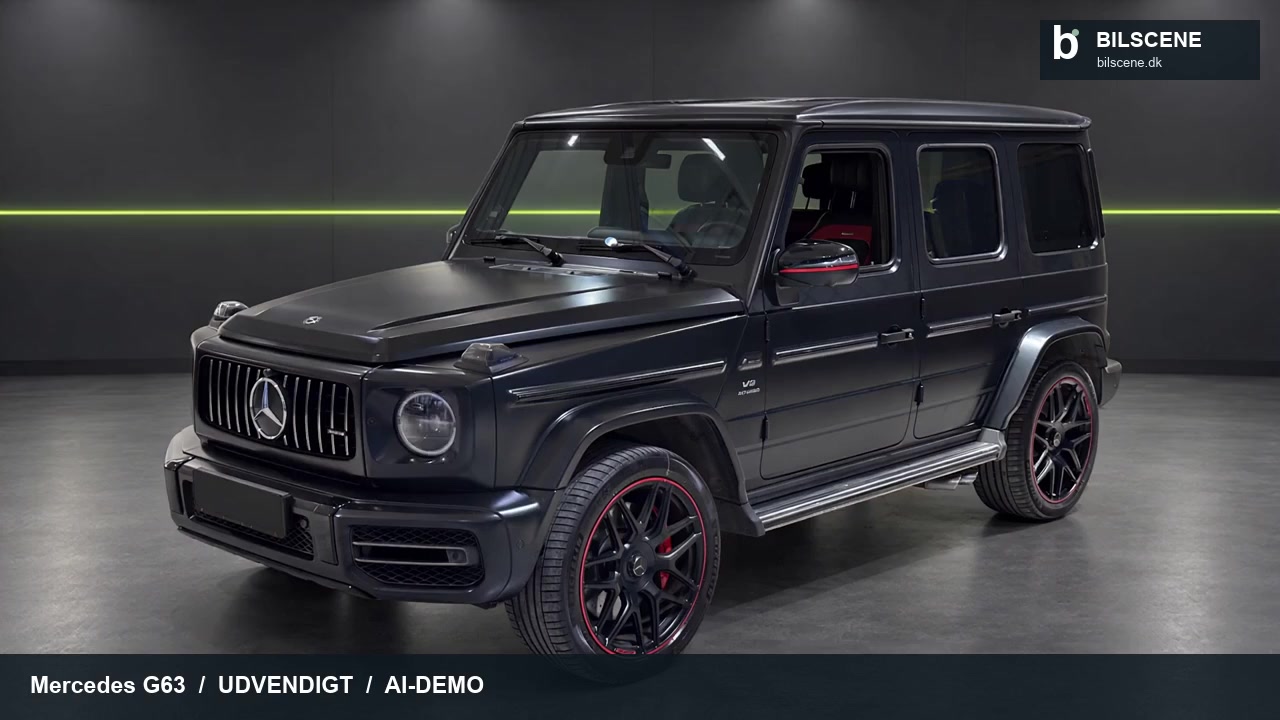Mercedes G63 i et mørkt studie